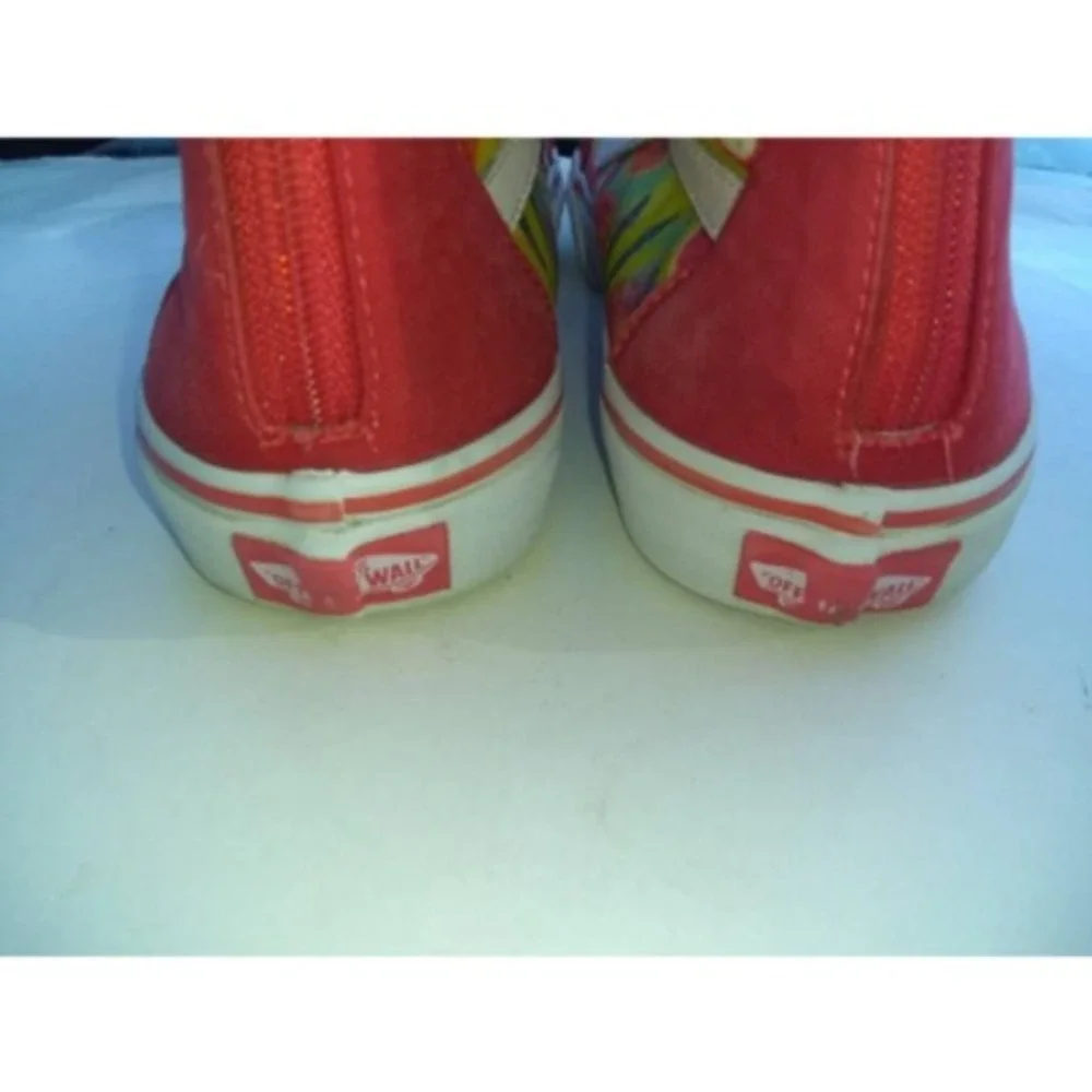 Vans Unisex Kids Sneaker‎ Shoes Red White Fruits 721278 Lace Up Mid Top 6
